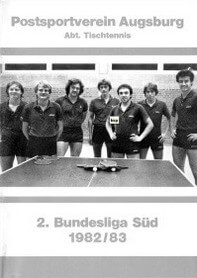 Saisonmagazin Post SV Augsburg Tischtennis 1982-1983